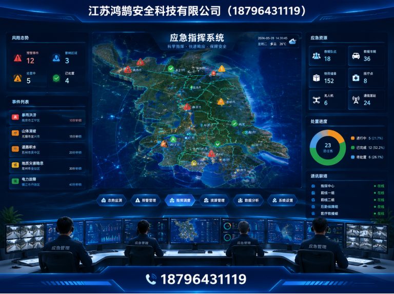 七台河应急指挥系统展示图